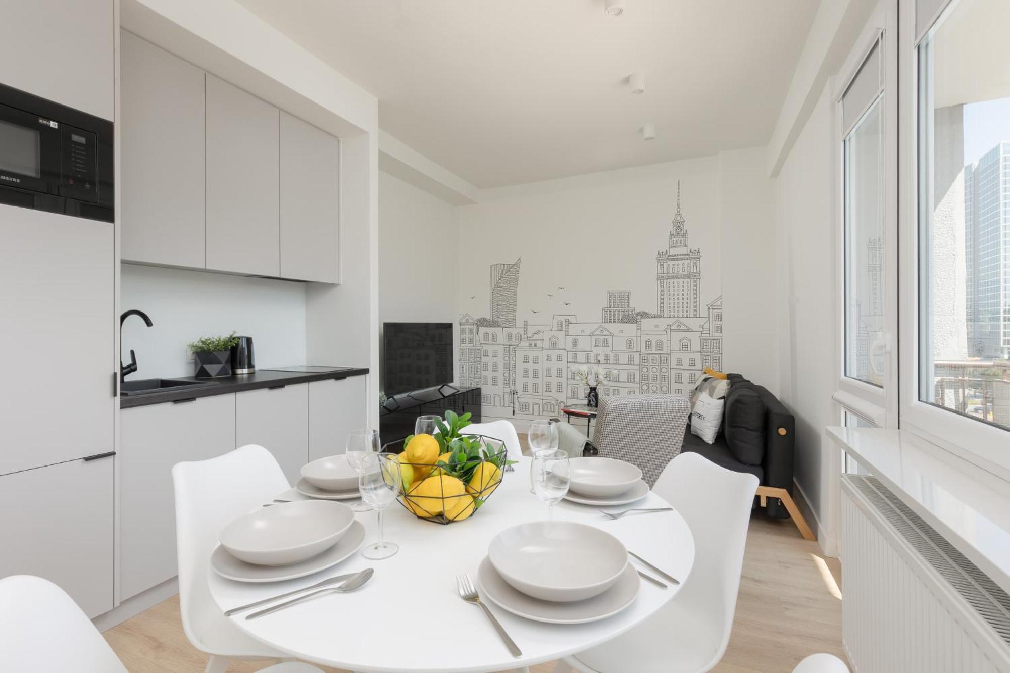Amazing Spacious Apartments In Warsaw City Center By Noclegi Renters المظهر الخارجي الصورة